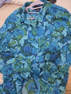 Venezia Sheer Polyester Long Sleeve Blouse 18/20